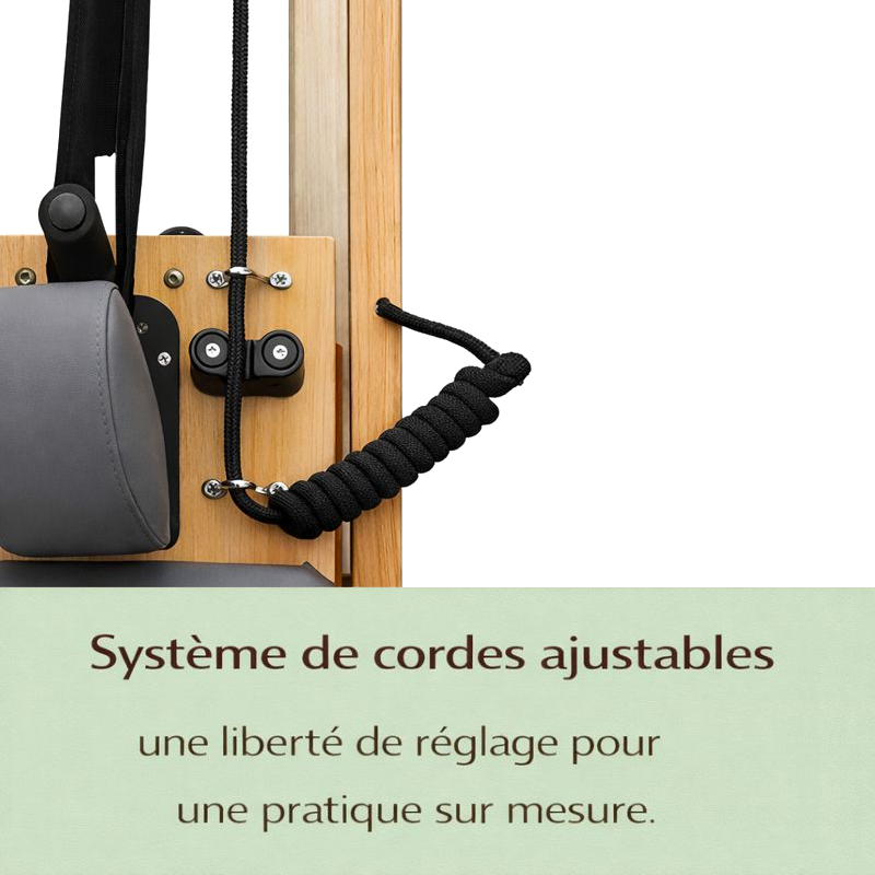 Reformer Pilates en Bois de Chêne – Usage Maison & Studio | Harmonia