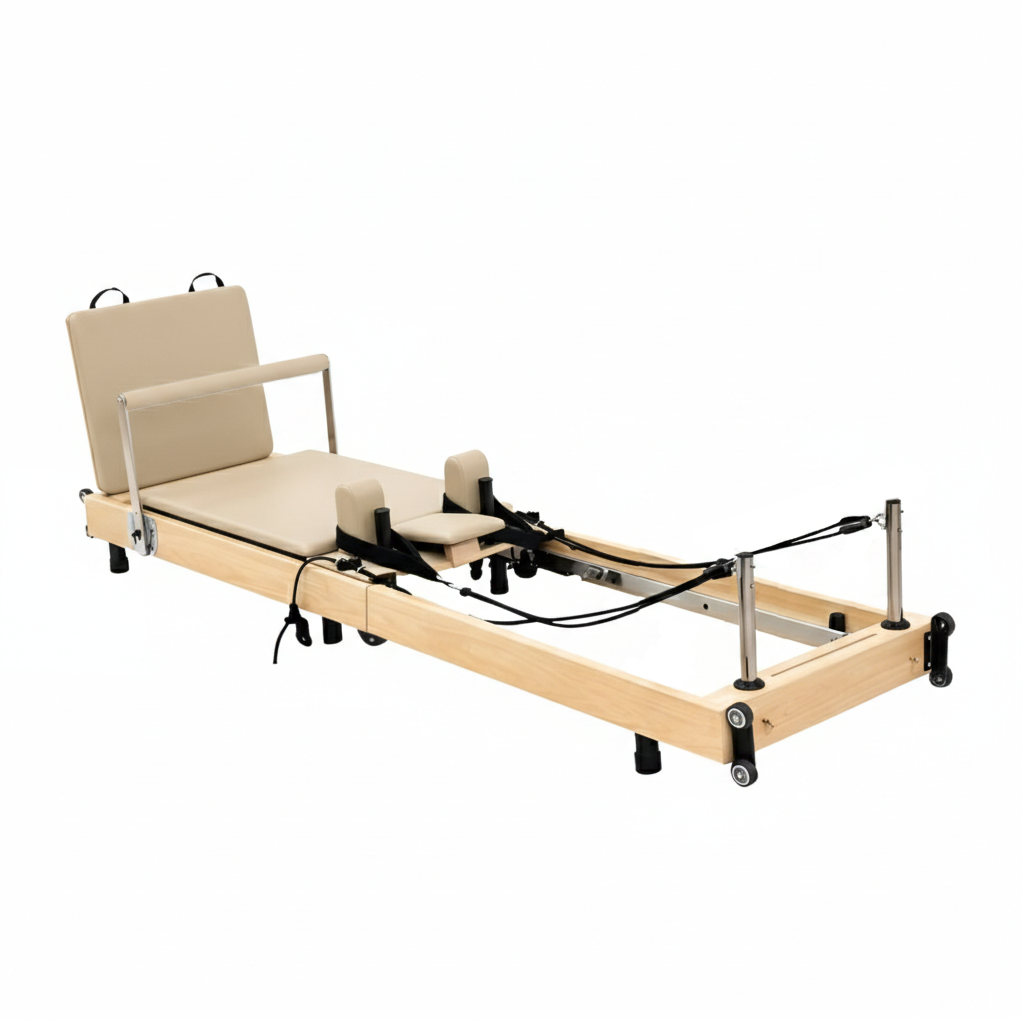Reformer Pilates Pliable en Bois de chêne – Usage Maison & Studio | Essentia