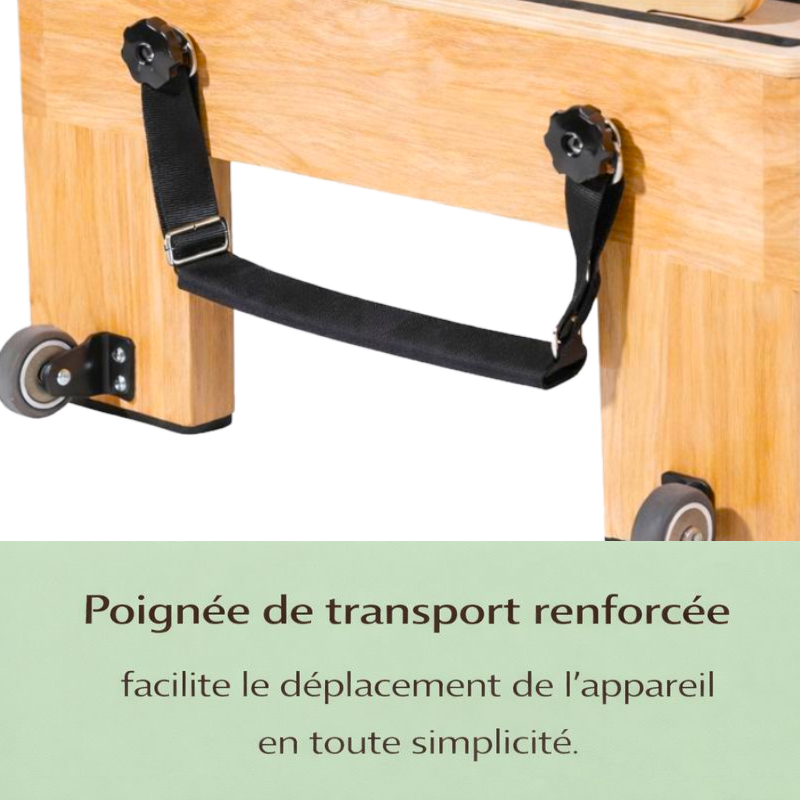 Reformer Pilates en Bois de Chêne – Usage Maison & Studio | Harmonia