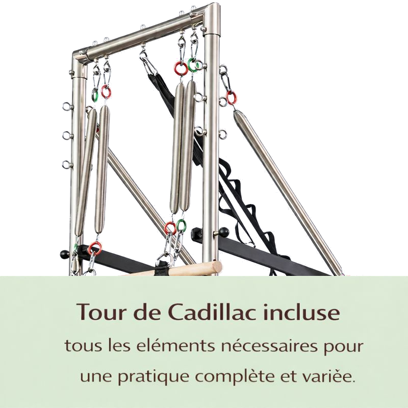 Reformer Pilates Demi-Tour en Bois de Chêne – Usage Maison & Studio | Harmonia