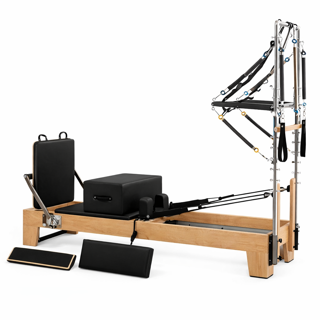 Pilates Reformer Eichenholz Tower-Modul | Essentia – Bild 2
