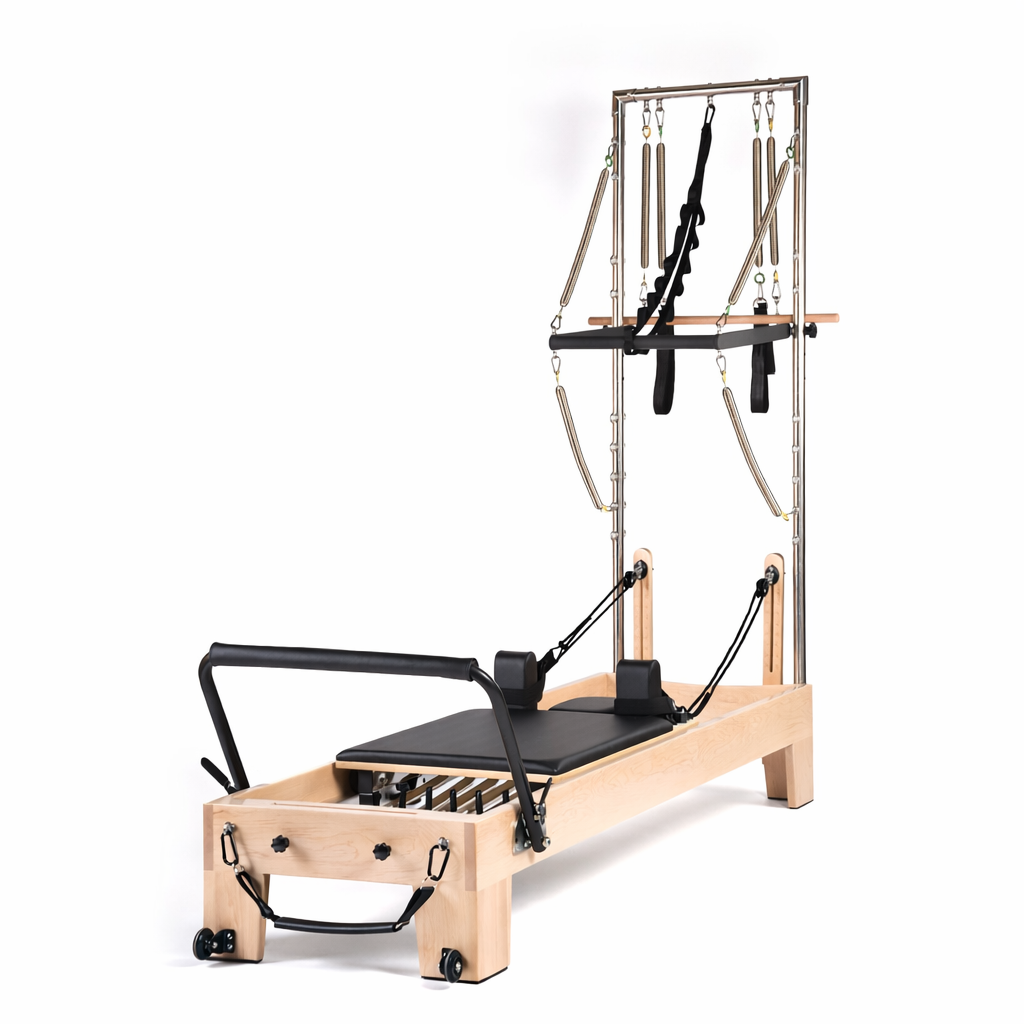 Pilates Reformer Eichenholz Tower-Modul | Essentia