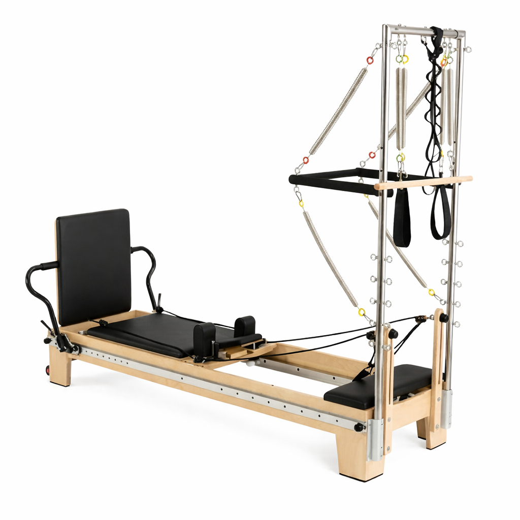 Pilates Reformer Eichenholz Tower-Modul | Harmonia – Bild 1