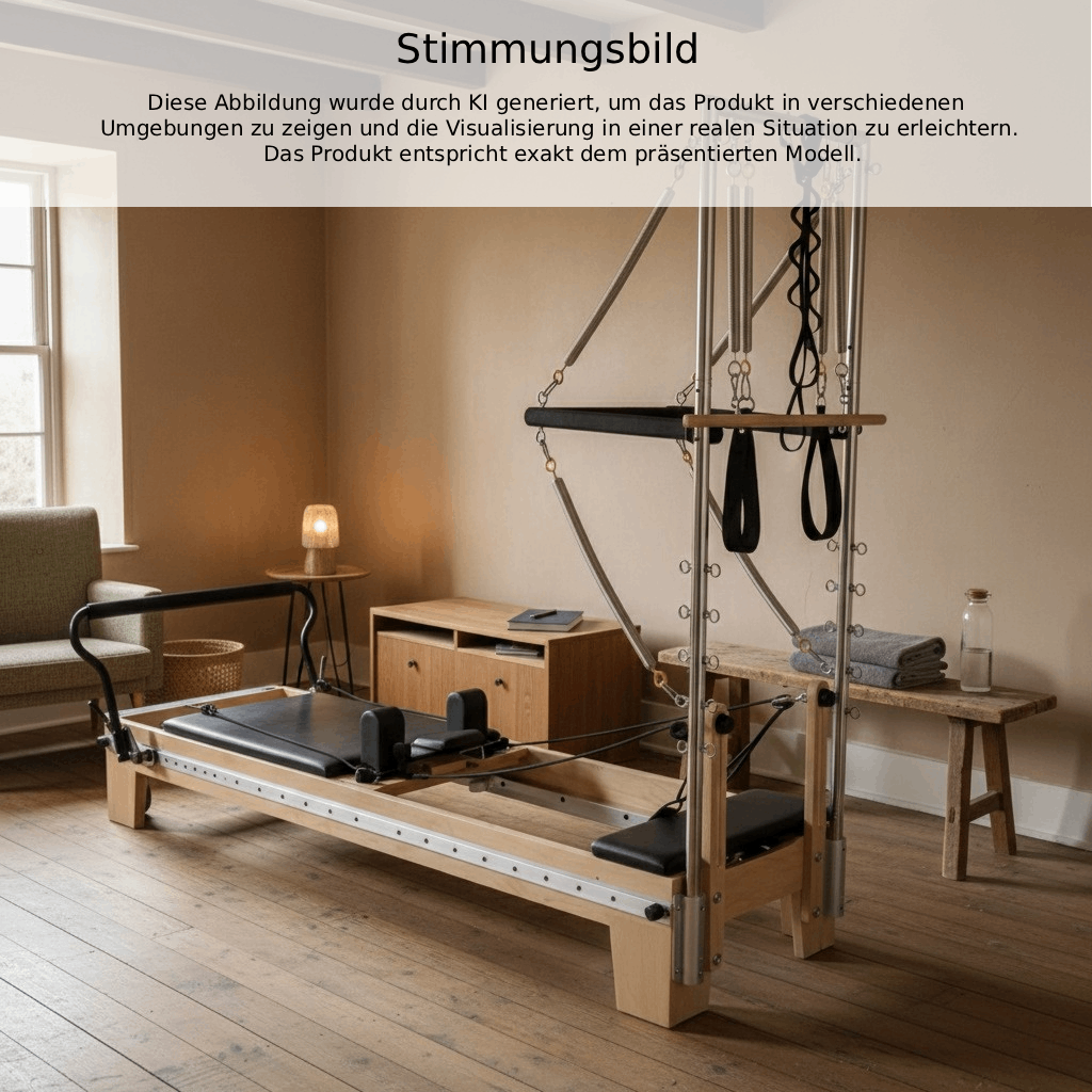 Pilates Reformer Eichenholz Tower-Modul | Harmonia – Bild 6