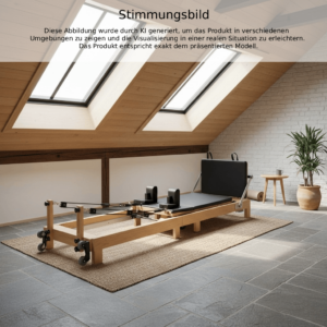 Klappbarer Eichenholz Pilates Reformer | Kombi-Paket – Bild 7