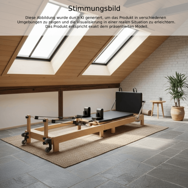 Klappbarer Eichenholz Pilates Reformer | Kombi-Paket