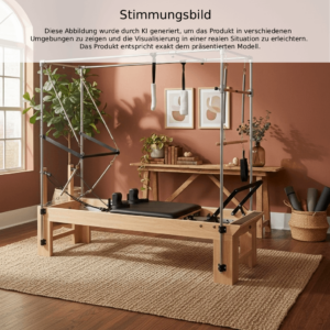 Reformer Pilates Cadillac mit Trapez Ahornholz | Signature – Bild 3