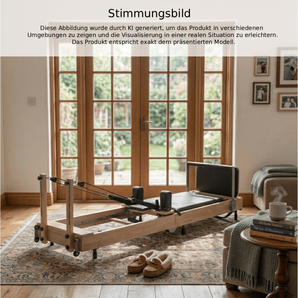 Pilates Reformer Eichenholz klappbar | Harmonia