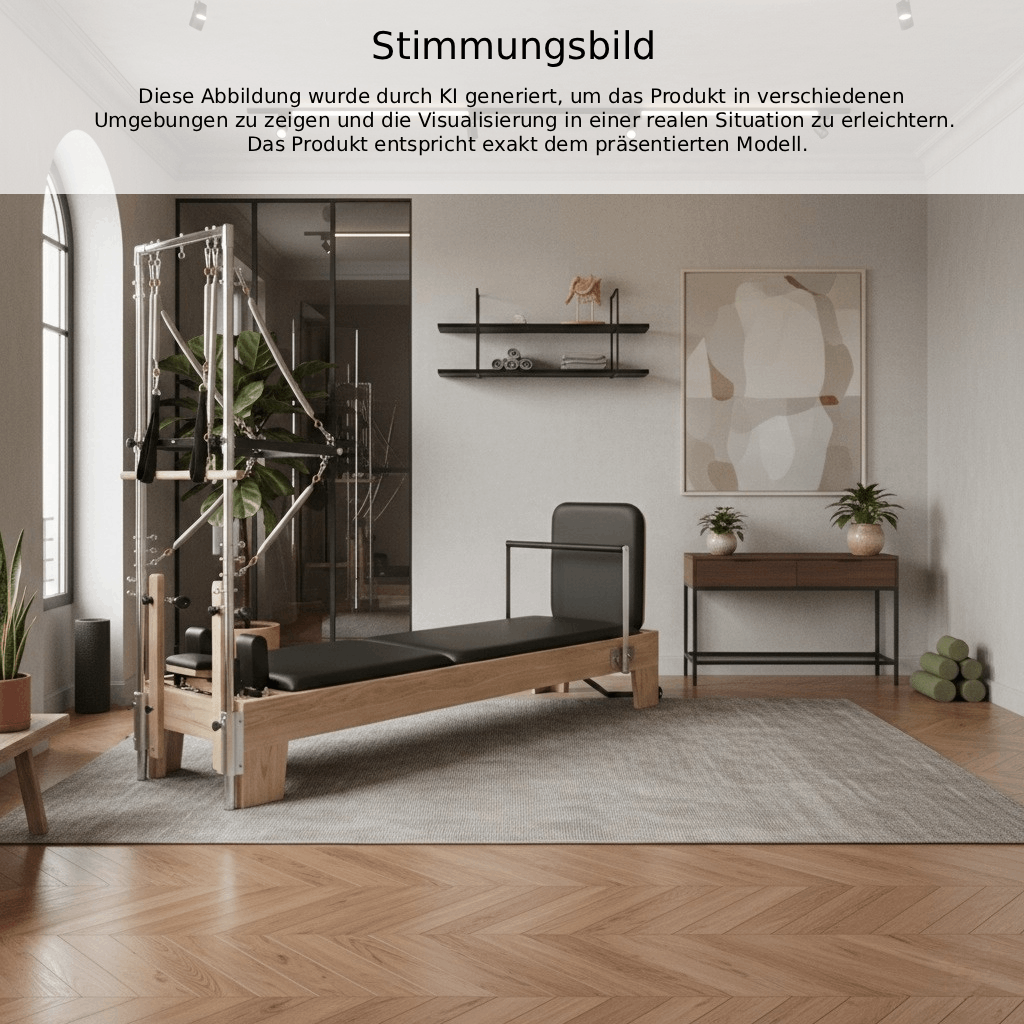 Pilates Reformer Eichenholz Tower-Modul | Essentia – Bild 7
