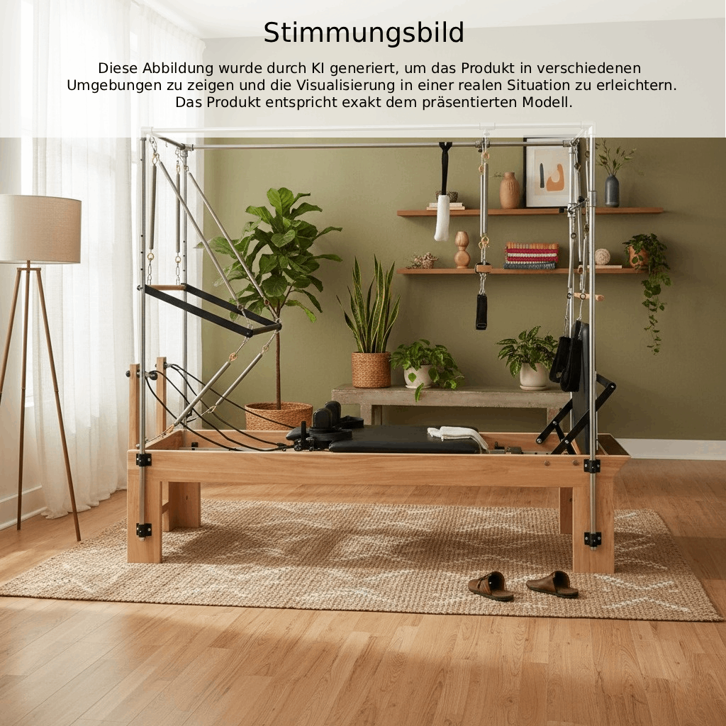 Reformer Pilates Cadillac mit Trapez Ahornholz | Signature