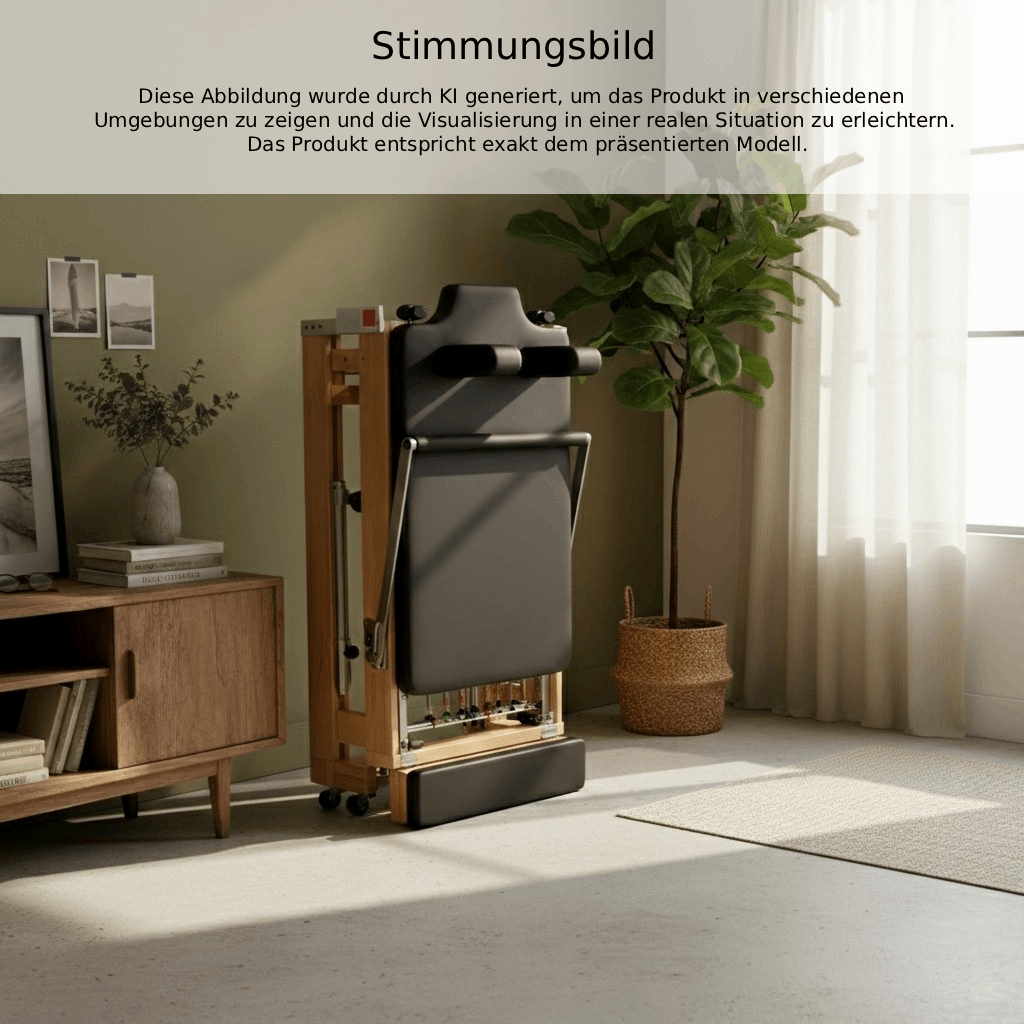 Klappbarer Eichenholz Pilates Reformer | Kombi-Paket