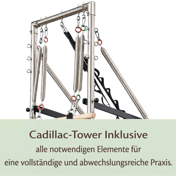 Pilates Reformer Eichenholz Tower-Modul | Harmonia